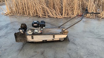 DIY Track Sled Walk Around Snow Dog Homemade Build Biology