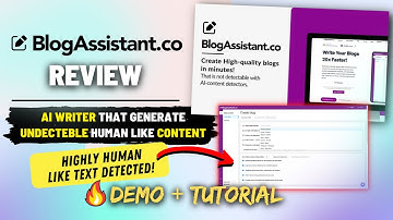 BlogAssistant Review - Undetected Plagiarism FREE Ai Writer | Bypass Ai Detection