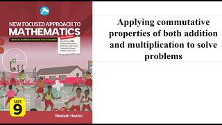 How to apply commutative property of both addition and multiplication to solve problems