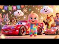 Zoom Zoom Race Car | Fun Baby Rhyme for Toddlers | Learn 123 &amp; Colors