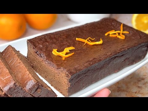 Gteau Dessert SANS FARINE, SANS SUCRE ! Recette de Ftes avec Jus dorange  Chocolat