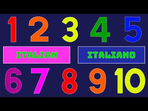 Singing the Numbers 1-10 in Italian | Cantiamo i numeri 1-10