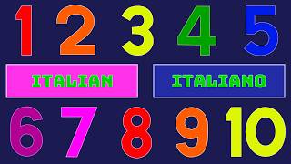 singing numbers 1 10 italian cantiamo i numeri 1 10