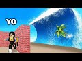 Construye para sobrevivir al tsunami   roblox extremo  hago una mansin  paolazgames