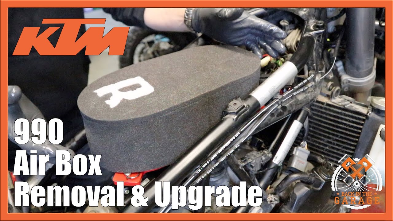 KTM 990 ADV Air Intake maintenance and Upgrade Back in the Garage
