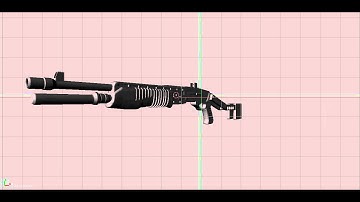 SPAS-12 Shotgun 3D model (high poly)