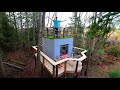 Building Roof Top Terrace on Tiny 64 sq ft. House! | Custom Pallet Wood Furniture