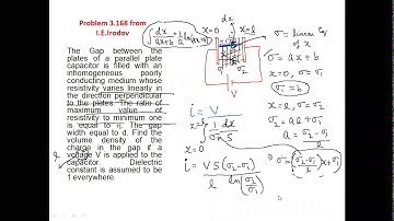 Solution to Problem 3.160, 3.163 and 3.168 from I E Irodov