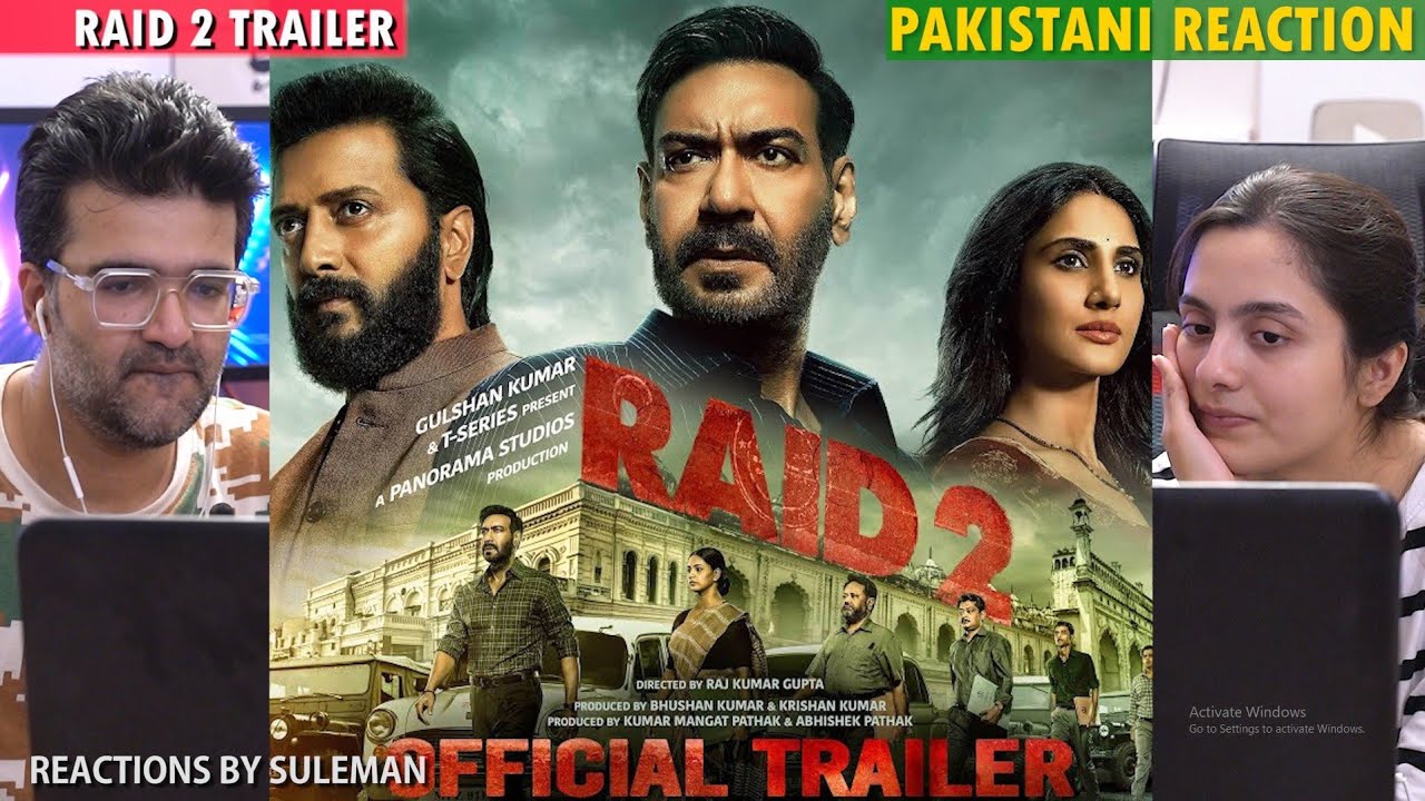 Pakistan Rafi 2 Pakistani Couple Reacts To Raid 2 Trailer | Ajay Devgn | Riteish ...