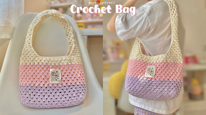 How To Crochet a Bag | Granny Stitch Crochet Tote Bag✨