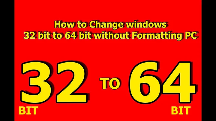 How to Change windows 7, 8, 8.1, 10 32 bit to 64 bit without Formatting PC |