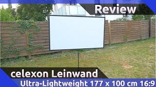Celexon Beamer Leinwand Stativ Ultra-lightweight 177x100cm mobiler Einsatz 🎬 Review (2020) Celexon Beamer Leinwand Stativ Ultra-lightweight 177x100cm mobiler Einsatz 🎬 Review (2020)