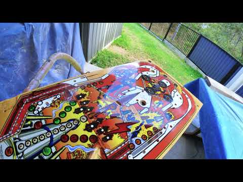 Road Kings Pinball Playfield Before After Restore
