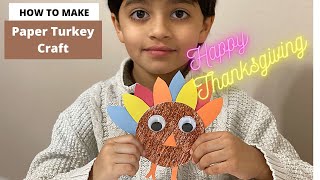 Diy - How To Make A Paper Turkey Thanksgiving Decoration Ideas