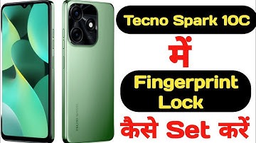 How to set fingerprint lock in Tecno Spark 10C || Tecno Spark 10C me fingerprint lock kaise lagaye |