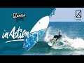 Surfing the foamy fish by kanoa surfboards