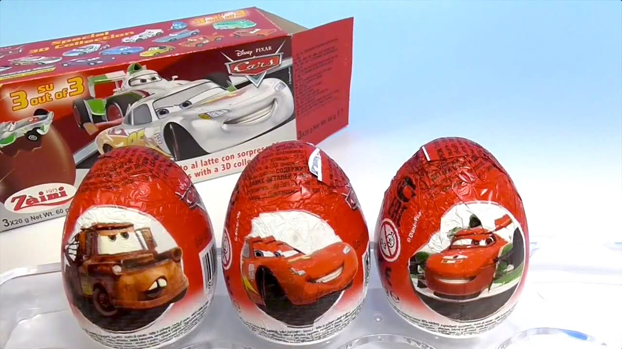 Disney Cars Chocolate Egg ディズニーカーズのチョコエッグ Youtube