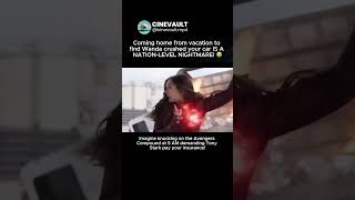 Imagine Coming Home To Find Scarlet Witch Destroyed Your Car! ✨😭 | #Shorts
