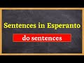 do sentences in Esperanto & English | Sentences in Esperanto | Learn Entry