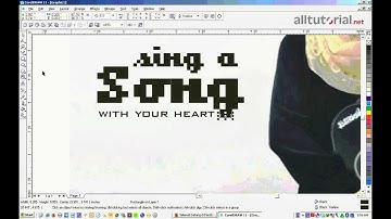 Tutorial Coreldraw - cara menambahkan teks pada foto atau gambar
