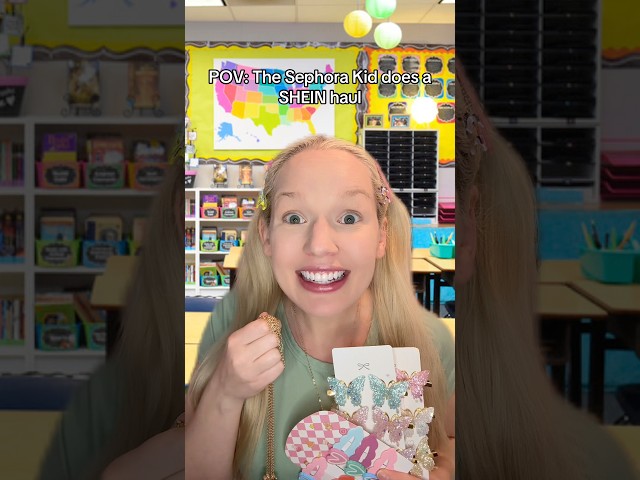 POV: The Sephora Kid does a SHEIN haul🌸#asmr #shorts