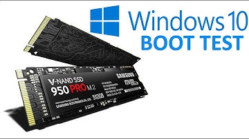 Samsung 950 Pro M.2 SSD Windows 10 BOOT TEST