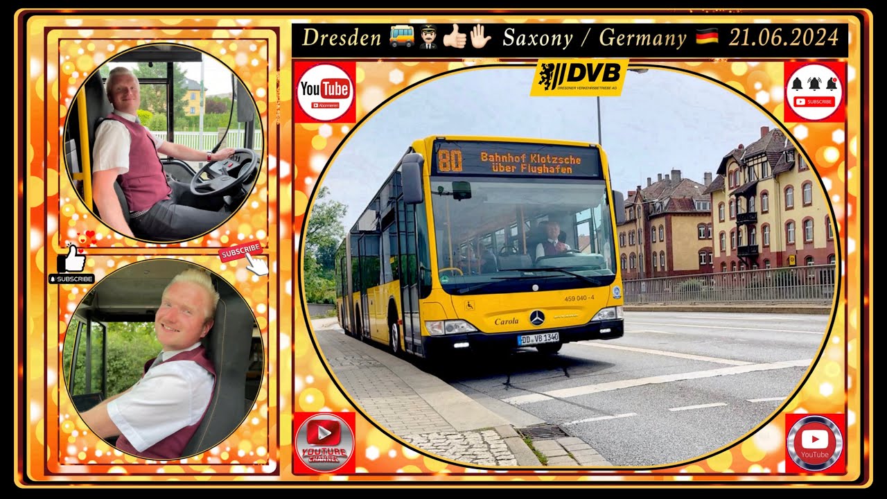 Dresden Bus line 80 with the Bus driver Johannes / Dresdner Buslinie 80 mit dem Busfahrer Johannes