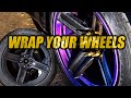 How To Vinyl Wrap a FULL Wheel / Rim (CHEAP!)