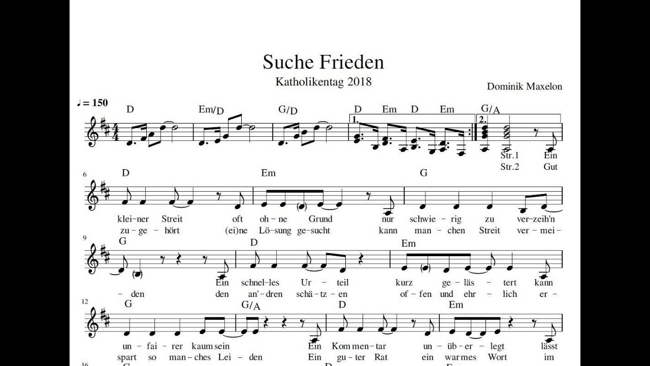 Suche Frieden - YouTube