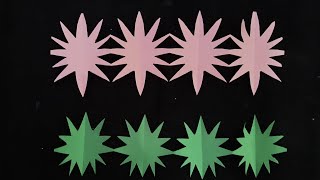 Easy Paper Cutting Border Ideas Lucky Stars Border Cutting Paper Crafts Chain Border Design