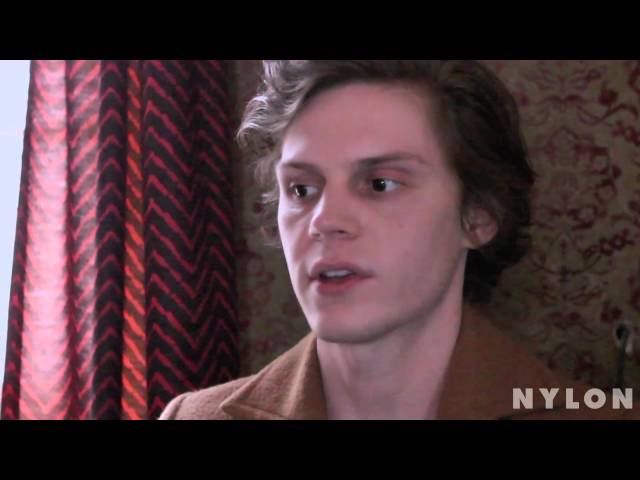 Evan Peters talks tattoos, horror movies, and hidden talents for Nylon Magazine