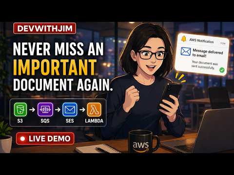 Never Miss a File Upload Again | AWS S3 SQS Lambda SES Pipeline | LIVE DEMO