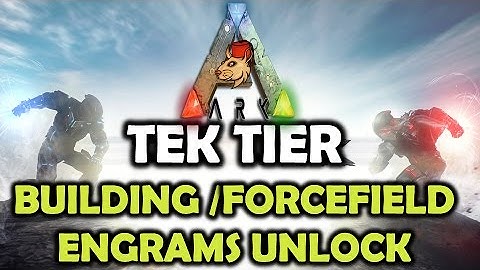ARK PS4 - PS Plus/XB1 Quickest Way To Unlock/Craft Tek Tier Building Tiles/ForceField Tutorial
