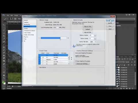 How To Set Up Photoshop To Work With Very Large Files