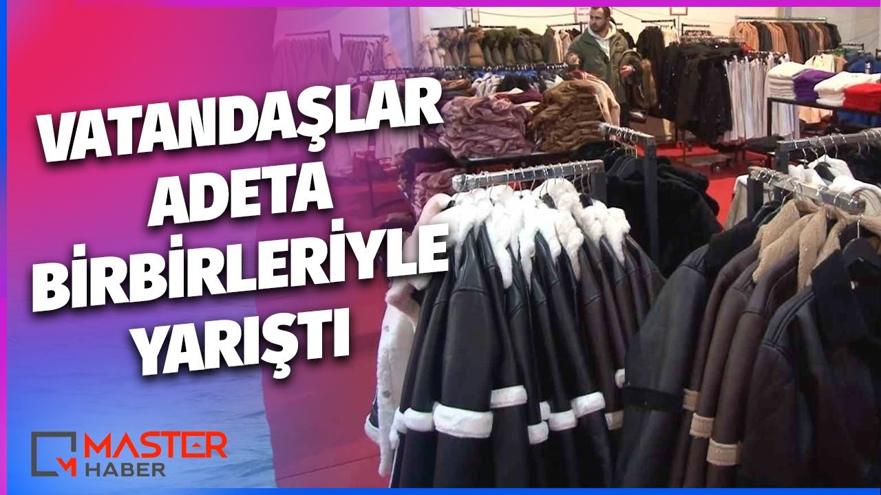 Kadıköy'de markalar çadırı açılışında 'indirim' izdihamı - YouTube