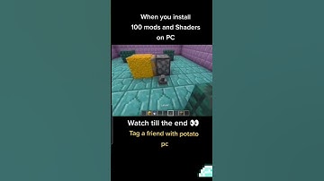 POV: you install shaders #minecraft #minecraftmemes