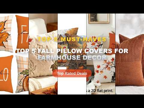 Why Everyone Is Buying Top 5 Fall Pillow Covers For Farmhouse Decor - Rust Boho Decorative Throw Pil