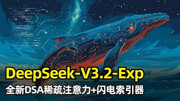 【人工智能】DeepSeek发布新模型V3.2-Exp | 全新DSA稀疏注意力机制 | 闪电索引器 | 长上下文效率优化 | 细粒度的token选择 | MLA架构 | 密集预热+稀疏训练 | 蒸馏