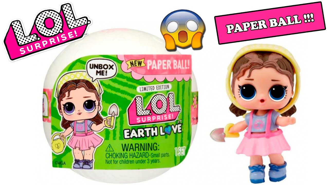 LOL Surprise Earth Love limited edition doll ПЕРВАЯ Куколка ЛОЛ в Бумажном Шарике!!!