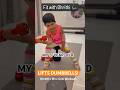 My 3-Year-Old Lifts Dumbbells! 💪 Future Champion Loading...#shorts #kidsworkout #babygym #babygirl