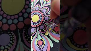 Creating a Vibrant Mandala with Dot Painting Techniques