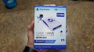 Astro Bot Limited Edition PS4 and PS5 Game Drive Unboxing 