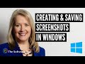 Microsoft Windows: How to Capture a Screen and Save a Screenshot to a PDF Document; Windows 10 Tips