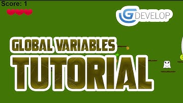 Updated GDevelop Platformer Tutorial #9 Global Variables