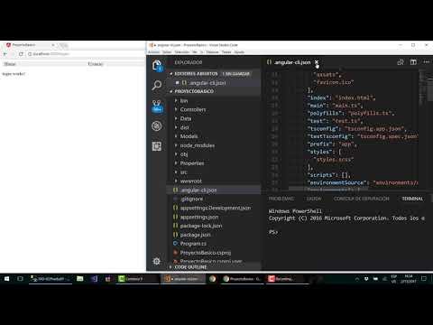 14. Combinar Angular-cli con proyecto de Visual Studio