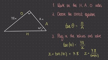 Trigonometry: How to find side lengths