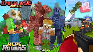 TOP 20 ADDONS PARA TRANSFORMAR O MINECRAFT PE 1.20+ EM UM APOCALIPSE ZUMBI