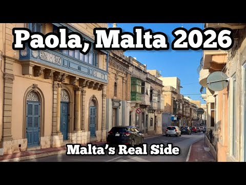 Exploring Paola, Malta | Đi Bộ Thành Phố 4K | 4 thg 2, 2026