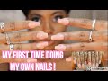 Nails AT HOME for beginners|| Moldelones Polygel or Acrylic || Quarantine Projects