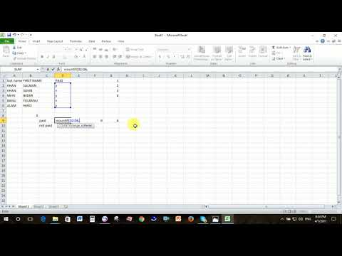 PART  1  Count & Count if| MS Excel Bangla 2017
